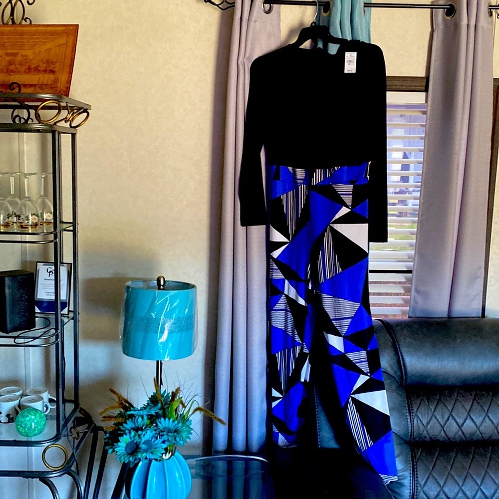 Printed Faux Wrap Jumpsuit​